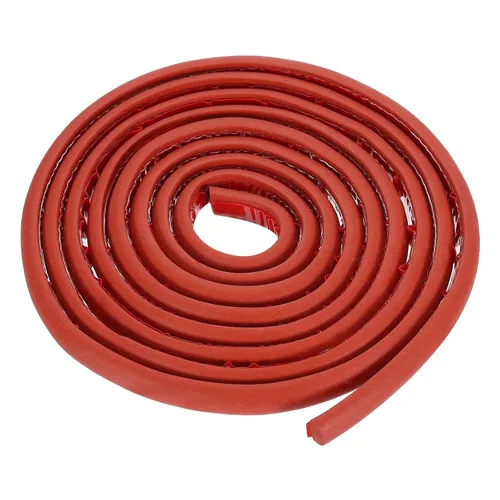 Miniatura 11 de uxcell Varilla de espuma de 3.28 pies, relleno de juntas sólidas en forma de D de 1.18 x 0.59 pulgadas, tira de sellado de espuma para protector