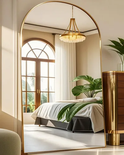 Miniatura 17 de NEARBYSD Espejo de Arco de Puerta - Sobre la Puerta 48x14 Espejo de Cuerpo Entero Para Dormitorio, Sala de Estar o Closet - Negro