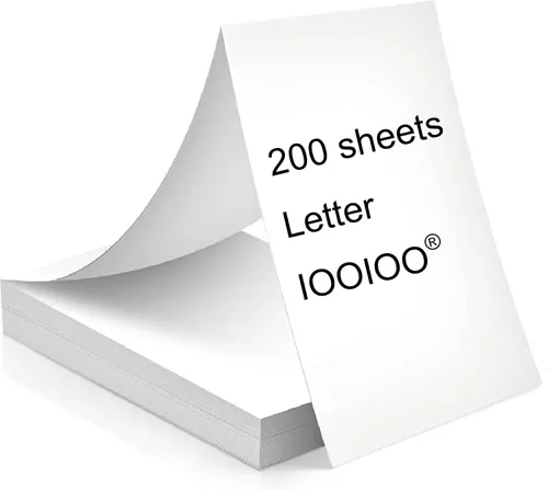 Miniatura 8 de 200 páginas, papel para impresora térmica 8.5x11, carta, doblado, continuo, perforado, 3 pruebas, libre de BPS, libre de BPA. Para IOOIOO, Peripage