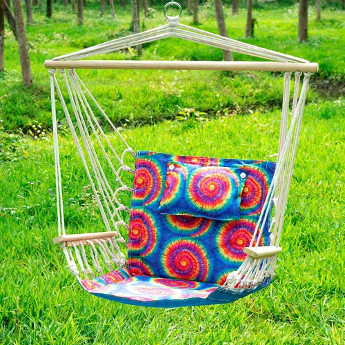 Miniatura 5 de Backyard Expressions - Columpio reversible para colgar – máximo 275 libras – Barra esparcidora de madera – para cualquier espacio