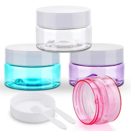 Cosywell Tarros de viaje para crema para artículos de tocador, aprobados por la TSA, paquete de 4 recipientes de cosméticos recargables a prueba de