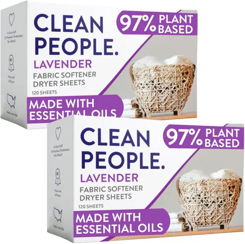 Miniatura 11 de The Clean People Sábanas suavizantes de tela, sábanas para secadora, suavizan y eliminan la adherencia estática, suavizante vegano, sin fragancia