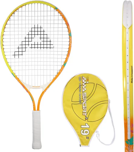 Miniatura 26 de AMA SPORT Raqueta de tenis para niños pequeños, kit de iniciación de raqueta de tenis de 17 a 25 pulgadas para niñas y niños con bolsa de nailon