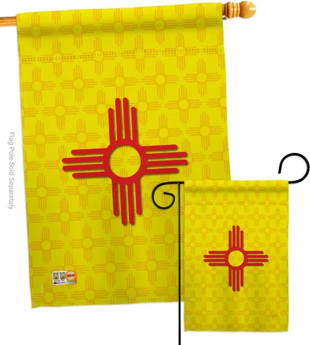 Estados Nuevo México Garden House Banderas Set Regional Estados Unidos Territorios Americanos República País Particular Área Pequeña Decorativa