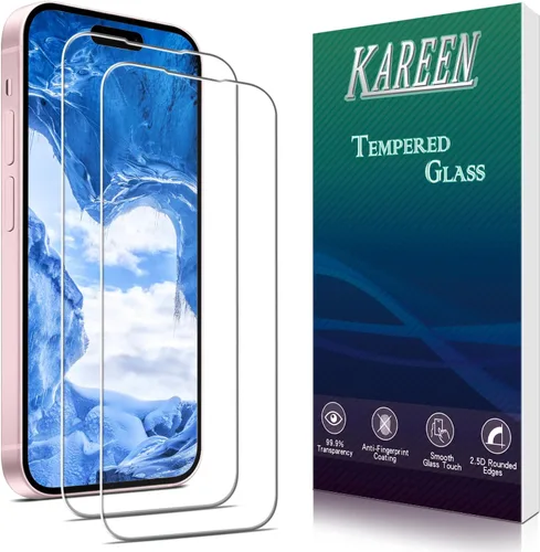 Miniatura 17 de KAREEN Paquete de 2 protectores de pantalla para iPhone 15/ iPhone 15 Pro, película de vidrio templado de 6.1 pulgadas, dureza 9H, antiarañazos, sin