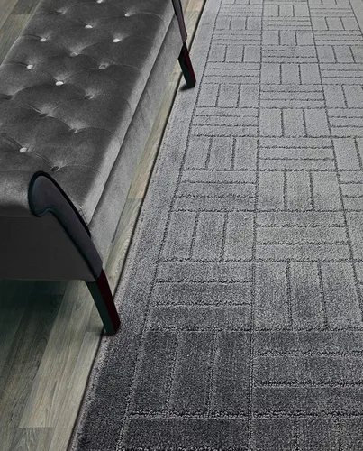 Alfombra de Pasillo de Longitud Personalizada, Antideslizante, Ladrillos Antracita, 26 Pulgadas X 2 Pies, Felpudo, Vendido y Precio por Pie
