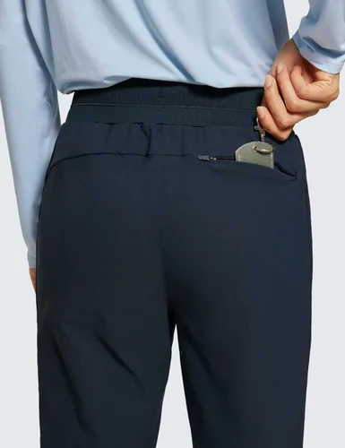 Miniatura 3 de CRZ YOGA Pantalones deportivos de cintura alta con bolsillos para mujer, de 27.5 pulgadas, ligeros, para entrenamiento, viajes, uso casual, al aire