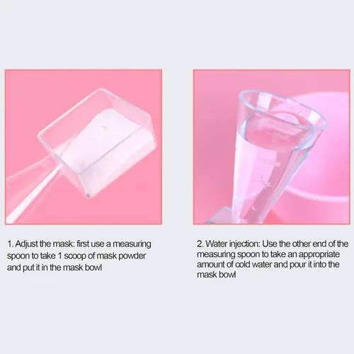 Miniatura 4 de 10 Uds. DIY máscara facial taza de medición multifuncional precisa máscara de cuchara herramienta de mezcla con escala para el hogar spa hacer