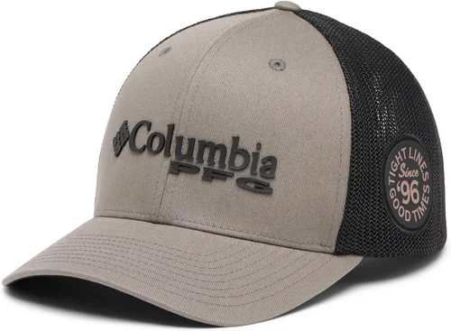 Miniatura 1076 de Columbia - Gorra de malla con bandera con árboles unisex para adultos, corona alta