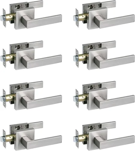 Miniatura 69 de NEWBANG Manija de palanca de puerta sólida con acabado negro mate