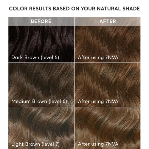 Miniatura 4 de Madison Reed - Kit de color de cabello radiante, tinte permanente para el cabello, 100 % cobertura de canas, sin amoníaco, castaño claro Véneto 7NVA