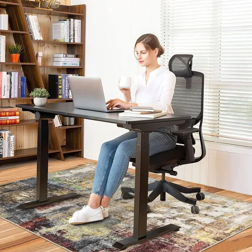 Miniatura 2 de Anidaroel Tapete para silla de oficina para suelo de madera dura, 48 x 60 pulgadas, tapete para silla rodante, tapete antideslizante para silla