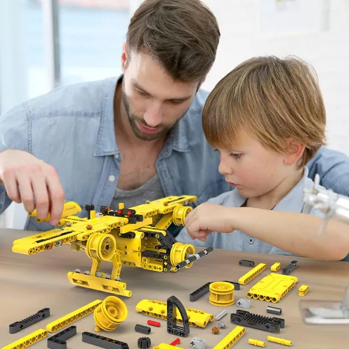 Miniatura 3 de STEM / Juguete de construcción para niños de 5, 6, 7, 8, 9, 10, 11, 12 años de edad, niño, niña - Juguete 2 en 1 de Camión y Avión Desmontable, 361