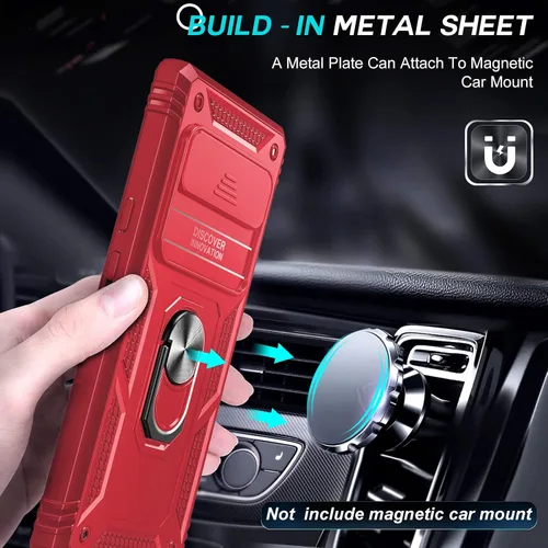 Miniatura 4 de LeYi Funda para Google Pixel 6 Pro: Funda para Pixel 6 Pro con cubierta de cámara deslizante, funda de teléfono de grado militar de cuerpo completo