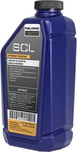 Miniatura 4 de Polaris OEM lubricante sintético para caja de cadena de moto de nieve, 1 cuarto de galón, sintético, específico para INDY XC, Patriot Boost Pro RMK