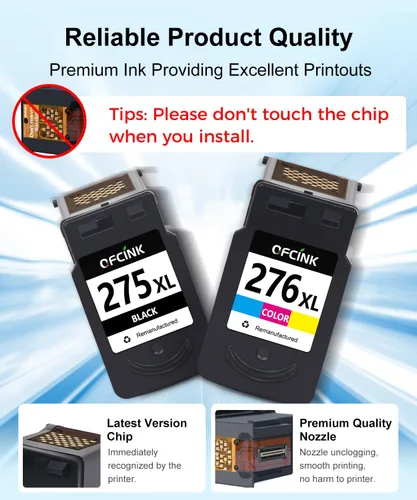 Miniatura 4 de PG-275XL CL-276XL Compatible para Canon 275 y 276 Cartuchos de Tinta PG-275 CL-276 275XL 276XL para Canon Ink 275 276 para Impresora Canon PIXMA
