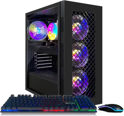 Miniatura 7 de STGAubron Computadora de Escritorio Gaming PC, AMD Ryzen 5 5600GT hasta 4.6G, Radeon RX 6500 4G, 16G DDR4, 1T SSD, WiFi 6 y BT 5.2, Ventilador RGB