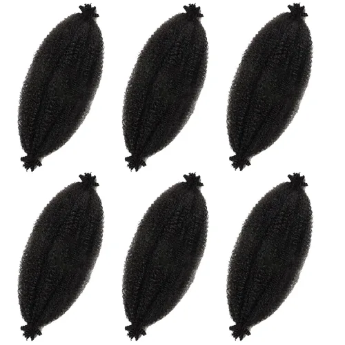 Miniatura 20 de Marley Twist - Cabello trenzado marrón Spring Twist de 18 pulgadas, cabello Marley para rastas suaves de imitación mariposa, cabello trenzado rizado