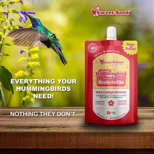 Miniatura 5 de sweet-seed Paquete de 2 néctar de colibrí, (8.4 onzas), listo para usar, fabricado en los Estados Unidos, prolonga la vida útil del néctar