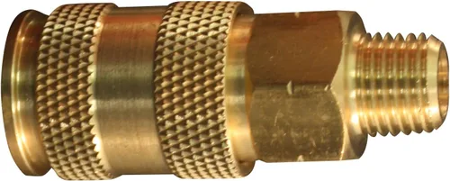 Milton Industries S-765 HI-Flo V-Style -FeetA,M,V-Feet Cuerpo de latón MNPT de 1/4 de pulgada, individual