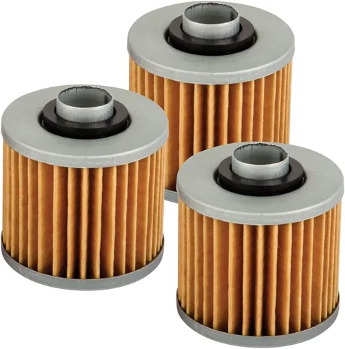 Tusk Paquete de 3 filtros de aceite First Line – Reemplazo premium de alto flujo para motores de 4 tiempos de alto rendimiento compatibles con