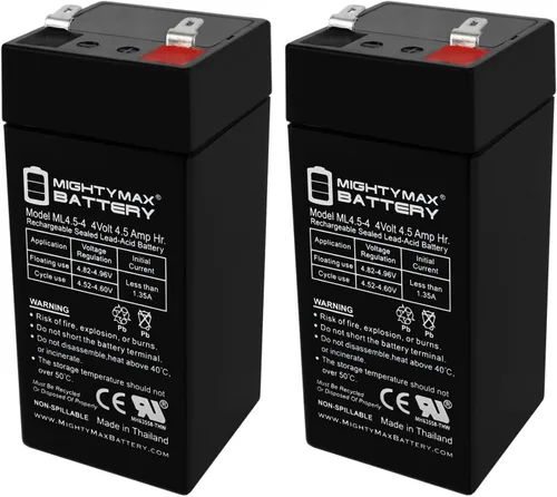 Miniatura 10 de Mighty Max Battery Producto de la marca de batería de plomo ácido sellada de 4 voltios y 4.5 Ah (paquete de 1)
