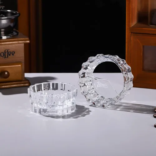 Miniatura 7 de Bincoo Moka - Dispensador de ollas con 100 piezas de papel de filtro, relleno de polvo giratorio, taza receptora de polvo, embudo, accesorios