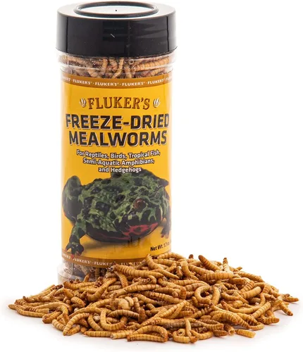 Miniatura 2 de Fluker's Insectos liofilizados, nutrientes, gusanos de harina empaquetados, ideal para lagartos, reptiles, pájaros, peces, erizos, 1.7 onzas