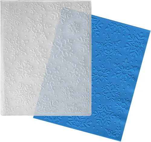 Miniatura 6 de ALIBBON Carpetas de plástico con fondo de flores para hacer tarjetas, carpetas de estampado con marco de flores para álbumes de recortes, carpetas