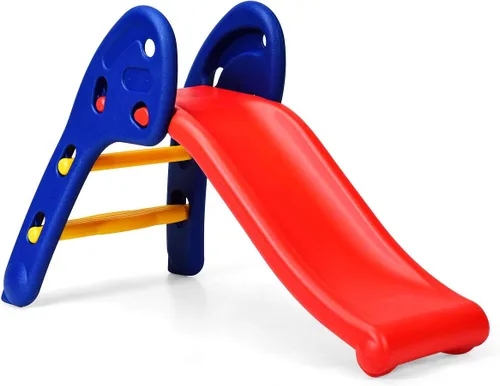 GLACER Tobogán plegable resistente para bebé, escalador deslizante para patio de recreo para uso en interiores y exteriores, de plástico para niños