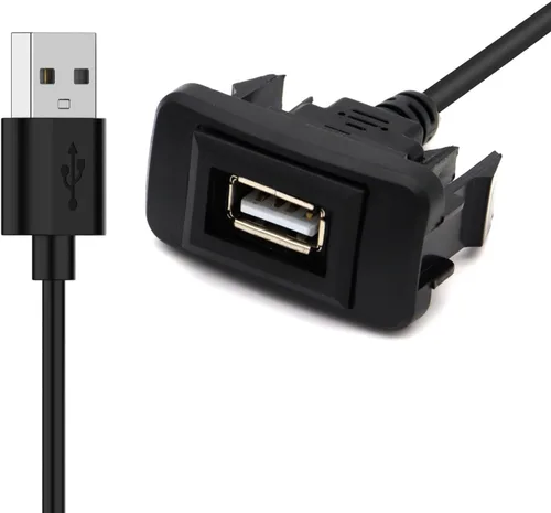 MOTONG Cargador de coche USB compatible con Toyota VIGO, adaptador de cargador de coche USB macho a hembra (1.575 x 0.787 in)