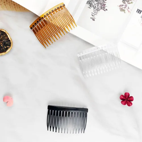 Miniatura 4 de TIHOOD 33 peines laterales de plástico para el cabello con 14 dientes, clips para tocados, clips de agarre, accesorios para mujeres y niñas, velo