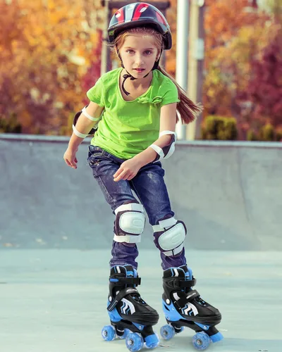 Miniatura 6 de Patines de Ruedas para Niños, 4 Patines de Ruedas Ajustables con Ruedas Iluminadas, Patines de Ruedas para Niñas y Niños, Niños Principiantes