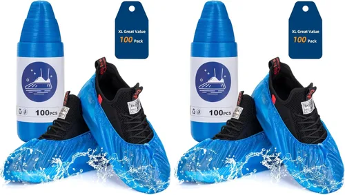 Miniatura 8 de Cubrezapatos desechables antideslizantes, fundas impermeables para botas con rollo compacto para fácil almacenamiento, paquete de 100 fundas