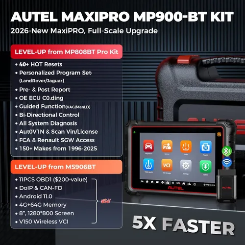 Miniatura 2 de Autel MaxiPRO MP900-BT KIT Escáner: 2026 Igual que MS906 Pro MS906 MAX MK908 con C0ding OE, 3000+ pruebas, 40+ servicio, más de 150 marcas, hasta