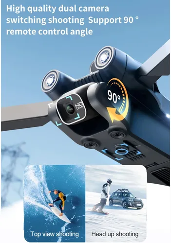 Miniatura 3 de GoolRC Drone con cámara para adultos 4K UHD, Mini RC FPV Dron, RC Quadcopter con evitación de obstáculos, posicionamiento de flujo óptico, cámaras