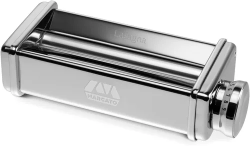 Marcato Accesorio de lasaña para máquina de pasta fresca - Accesorio de rodillo de hoja de pasta plana, construcción de acero cromado, ideal para