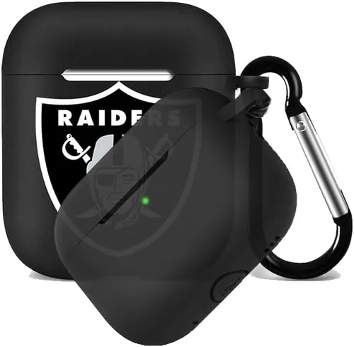 Miniatura 26 de Funda protectora de silicona para 49ers compatible con AirPods de 1ª/2ª generación, funda de carga, llavero