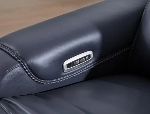 Miniatura 13 de Signature Design by Ashley Mercomatic - Sillón reclinable eléctrico contemporáneo con reposacabezas ajustable y carga rápida USB-C, cuero, altura