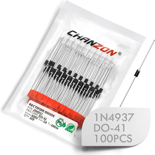 Miniatura 24 de Chanzon FR607 Diodo Rectificador de Recuperación Rápida 6A 1000V 150-500ns R-6 Axial 6 Amp 1000 Voltios Diodos Electrónicos