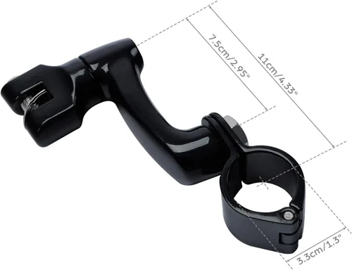 Miniatura 8 de TCT-MOTORPARTS Soportes de clavijas de pie de barra de carretera negro para Harley Touring 22/25/32/1.378 in