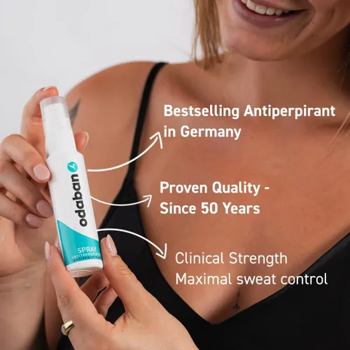 Miniatura 5 de Desodorante antitranspirante odaban, fuerza clínica y protección, desodorante para hombres y mujeres para sudoración escisiva e hiperhidrosis, sin