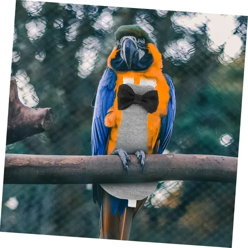 Miniatura 4 de iplusmile 5 unids Loro Pañal de pájaro traje de vuelo Paloma pañal cómodo pájaro ropa para loros
