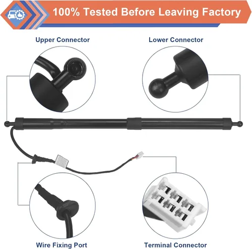 Miniatura 5 de Izquierda y derecha eléctrica trasera trasera trasera Power Liftgate Support Struts Chocks Compatible con 2014-2019 Highlander, Reemplazar #