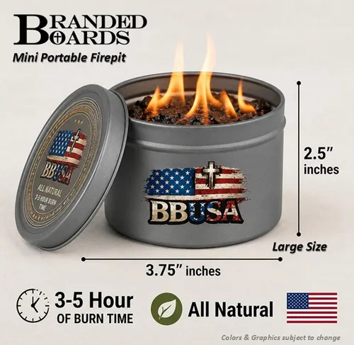 Miniatura 3 de Campfire in a Can - Made in USA - Portable Mini Fire Pit for Marshmallows & S’Mores - Hiking, Backpacking, Hunting, Fishing & Camping - Tactical