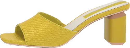 Miniatura 8 de Franco Sarto Sandalias de tacón Linley para mujer, Rafia verde manzana