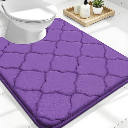 Miniatura 20 de OLANLY Alfombra de Baño de Espuma Viscoelástica de 24 x 16 pulgadas, Ultra Suave y Absorbente, Alfombras de Baño Antideslizantes, Cómodas, Lavables