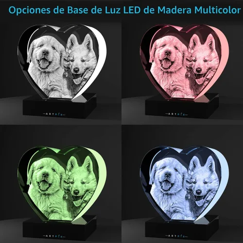 Miniatura 4 de ArtPix 3D Foto de cristal, regalos personalizados de Navidad para esposa, mujer, ella, mamá, él, hombres, madre, abuela, gran regalo personalizado