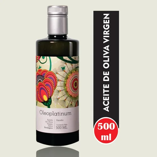 Miniatura 2 de OLEOPLATINUM Aceite de oliva virgen extra 100% orgánico de España Aceite de Oliva Virgen Extra 100% Orgánico 16.9 fl oz (16.9 fl oz) Paquete