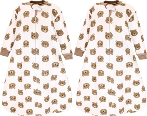 Miniatura 36 de Hudson Baby Saco de dormir unisex para bebé acolchado premium de manga larga y manta vestible Fútbol